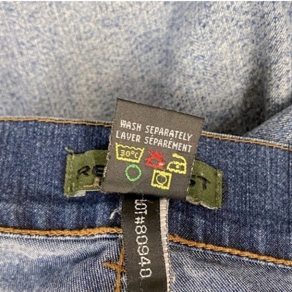 Vintage Request Relaxed Fit Cropped Capri Jeans With Brown Stitching 9 - Picture 8 of 13